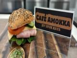 Glutenfri sandwich med skinke og ost